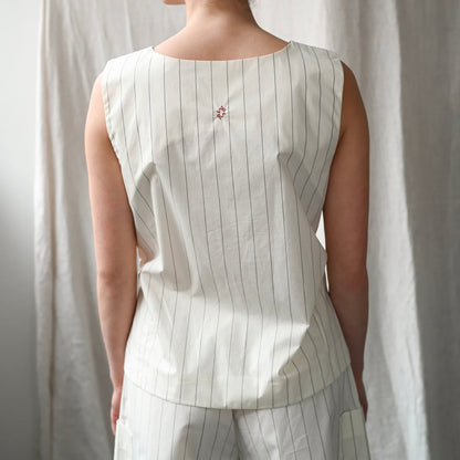 Dagny Pinstripe Top