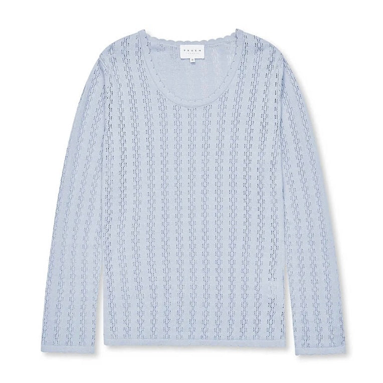 Nellie LS Blouse, Light Blue