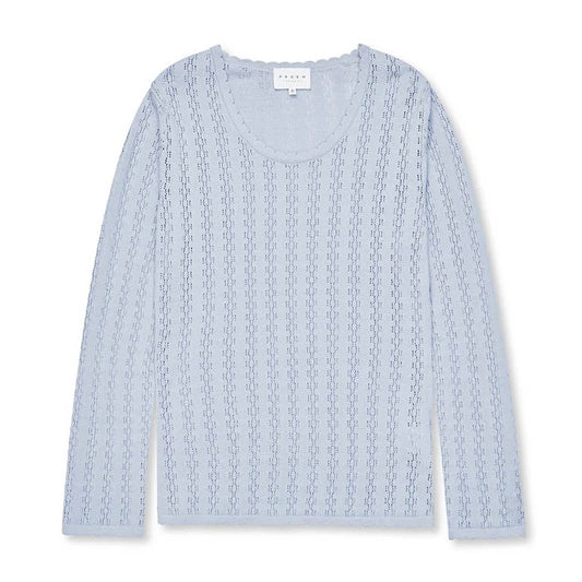 Nellie LS Blouse, Light Blue