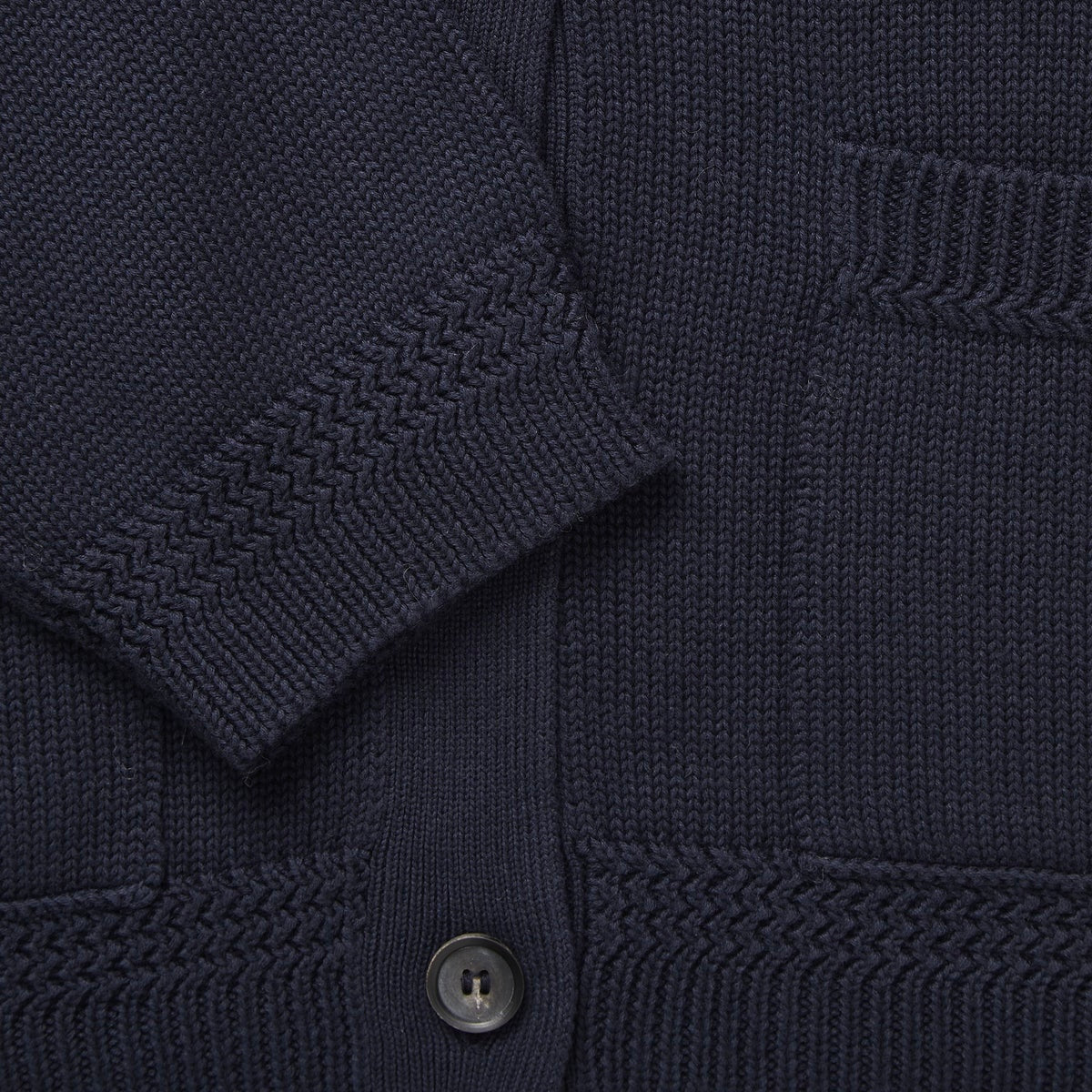 Cobe Cotton Cardigan, Navy