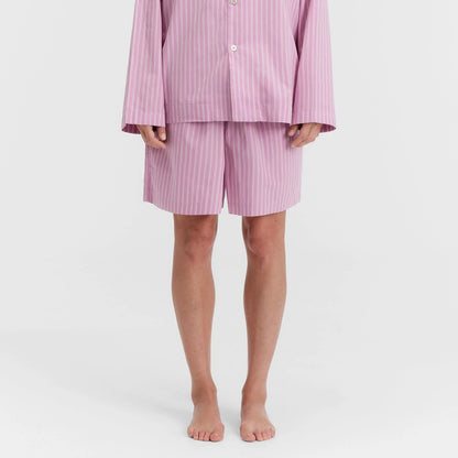 Poplin Shorts, Purple Pink Stripes