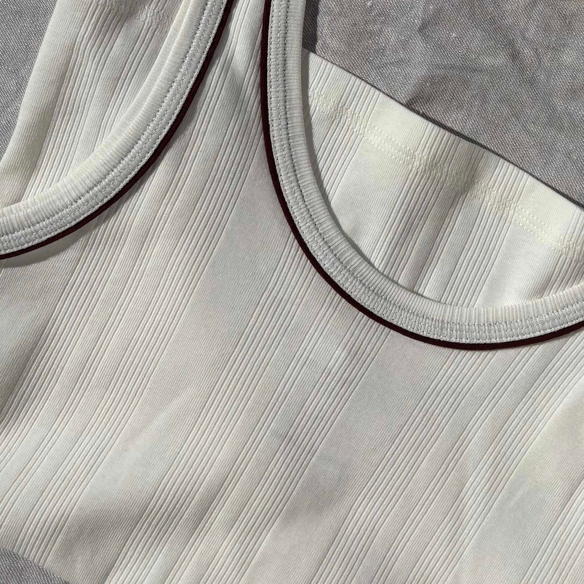 Waves Tank Top, Hvid