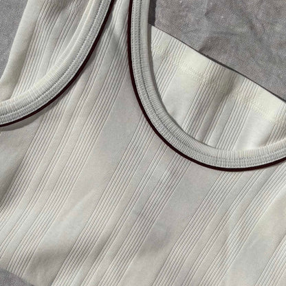 Waves Tank Top, Hvid