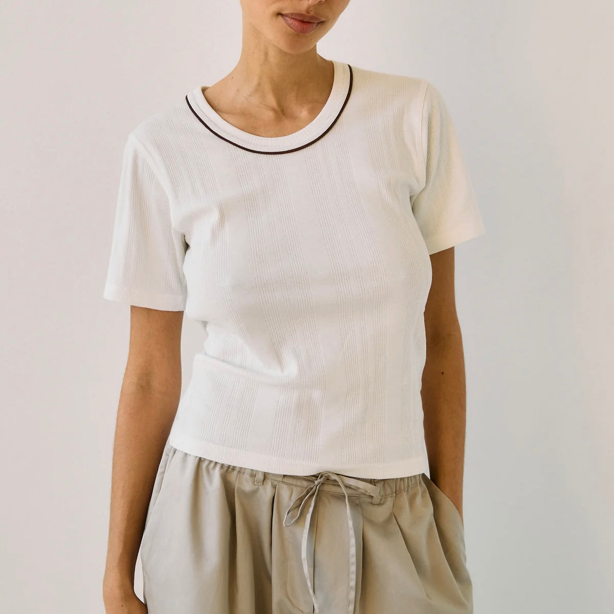 Waves SS Tee, Hvid