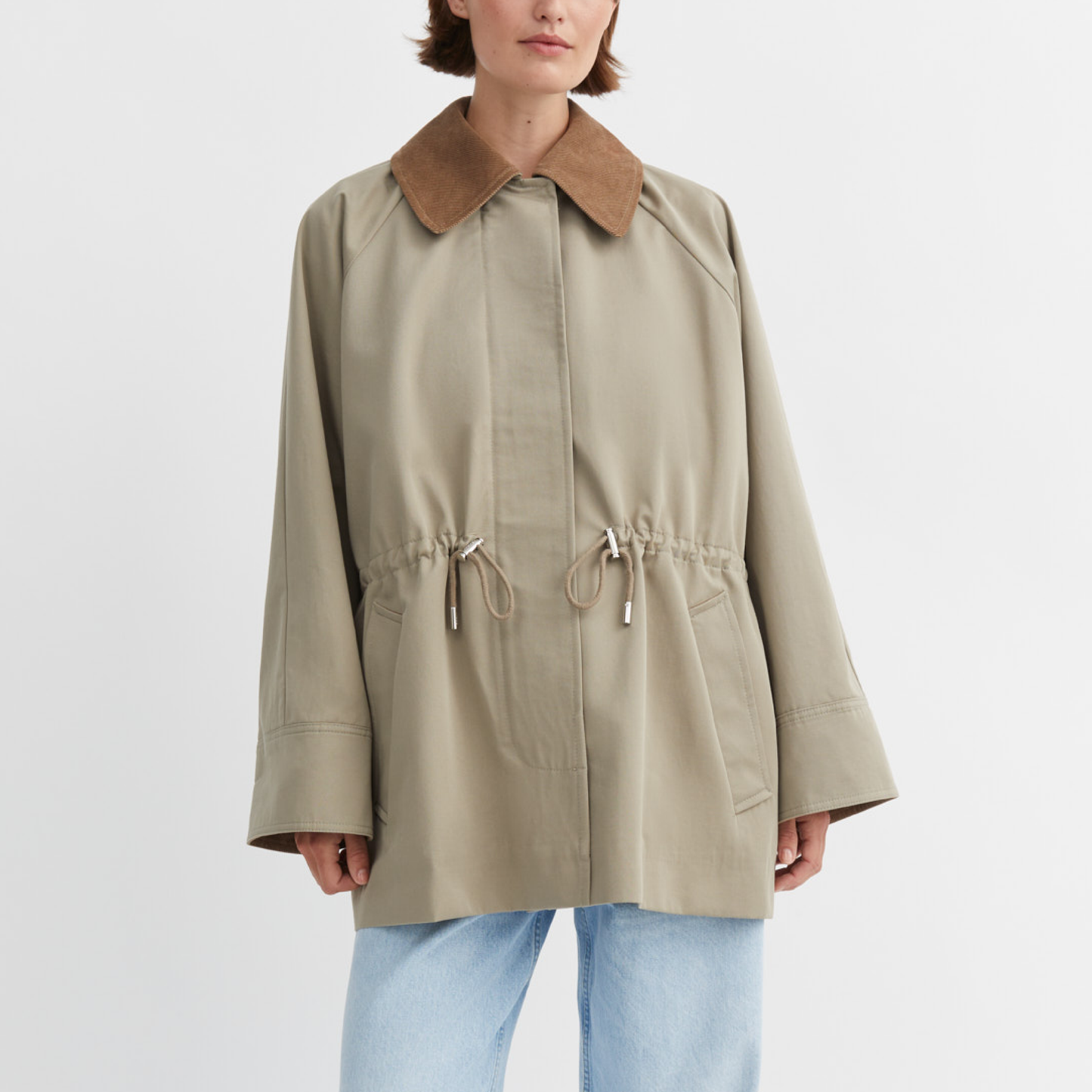 Gaby Parka Jacket, Stone Moss