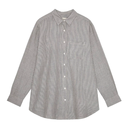 Gaia Shirt Stripe, Beige/Blue