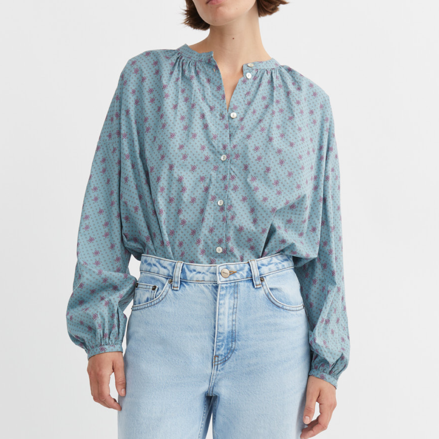 Cilla Shirt, Florence Print/Blue