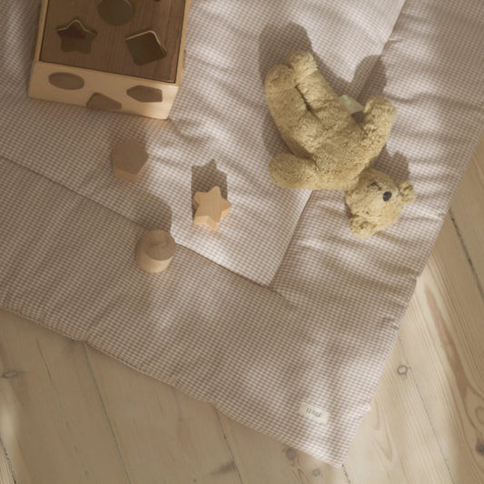 Mini Check Playmat, Beige