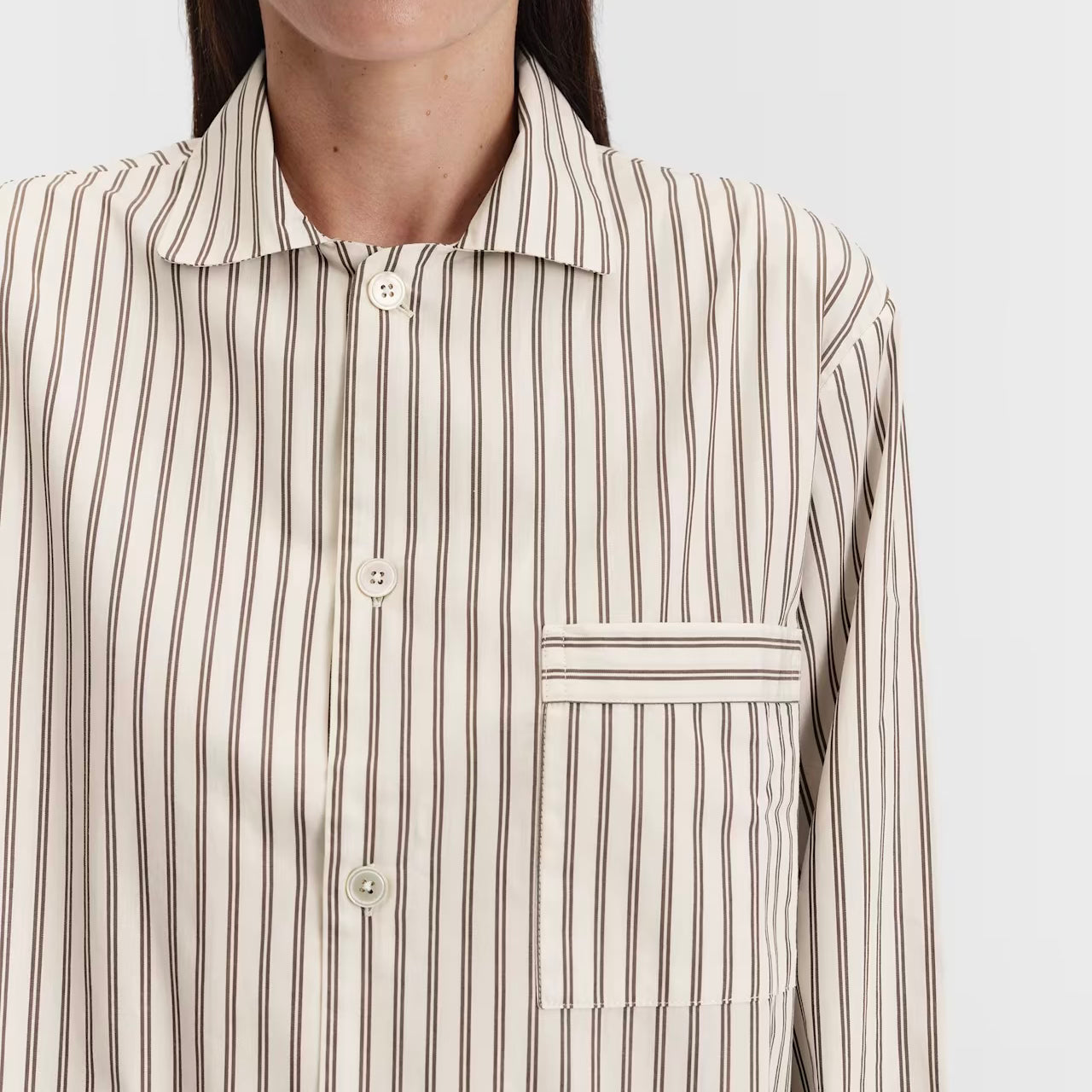 Poplin Pyjamas Shirt, Hopper Stripes