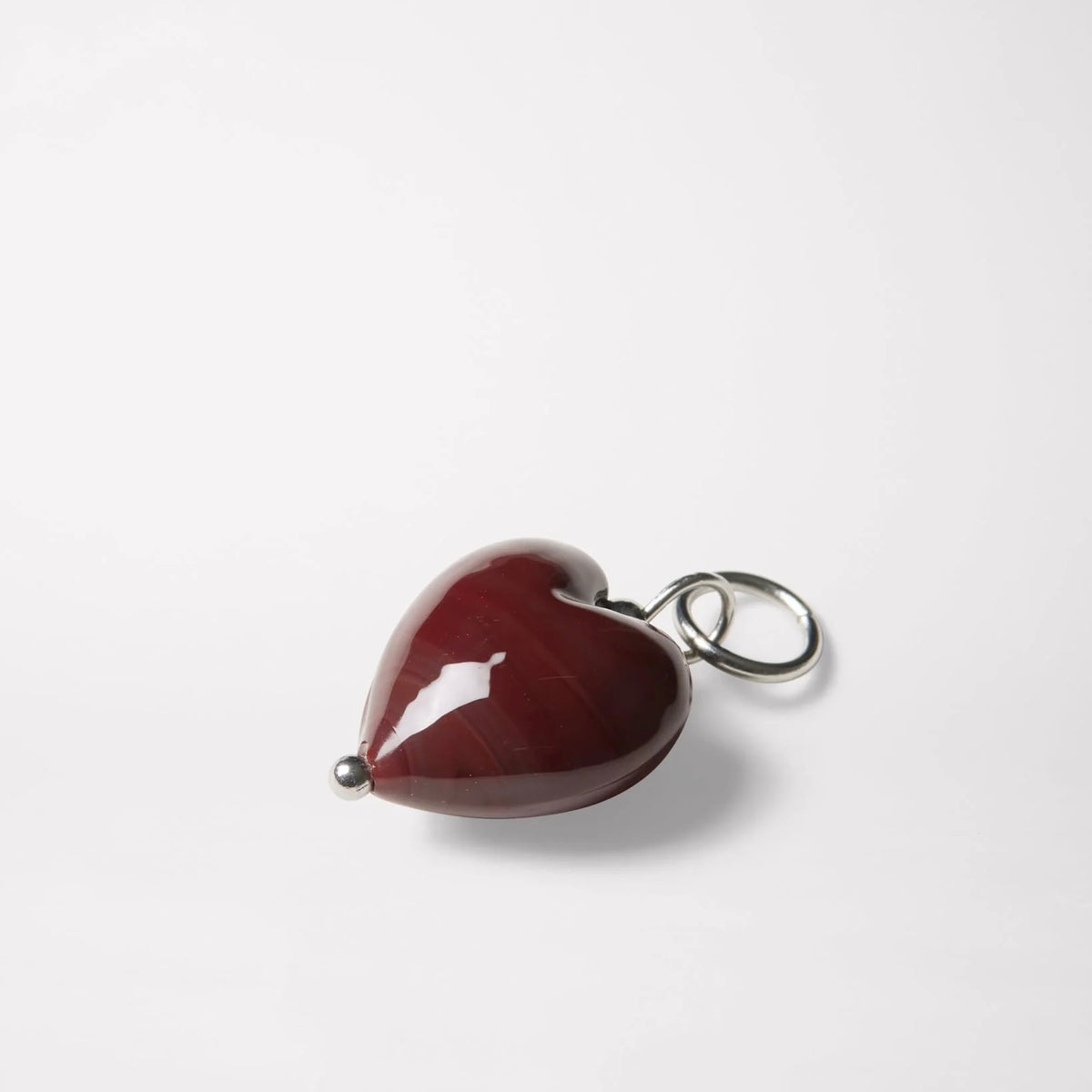 Uma Pendant, Red Jasper/Silver