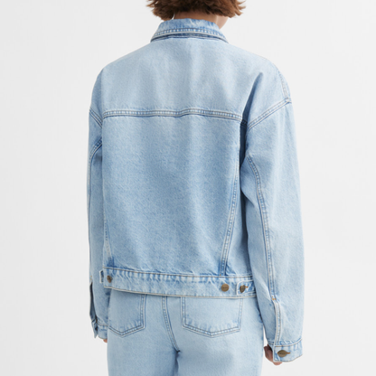 Inger Denim Jacket, Worn Light Blue