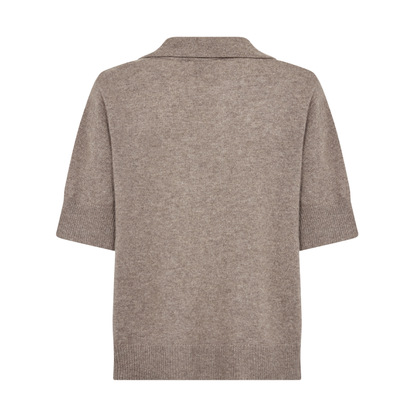 Eloise 18 Cashmere Polo, Taupe