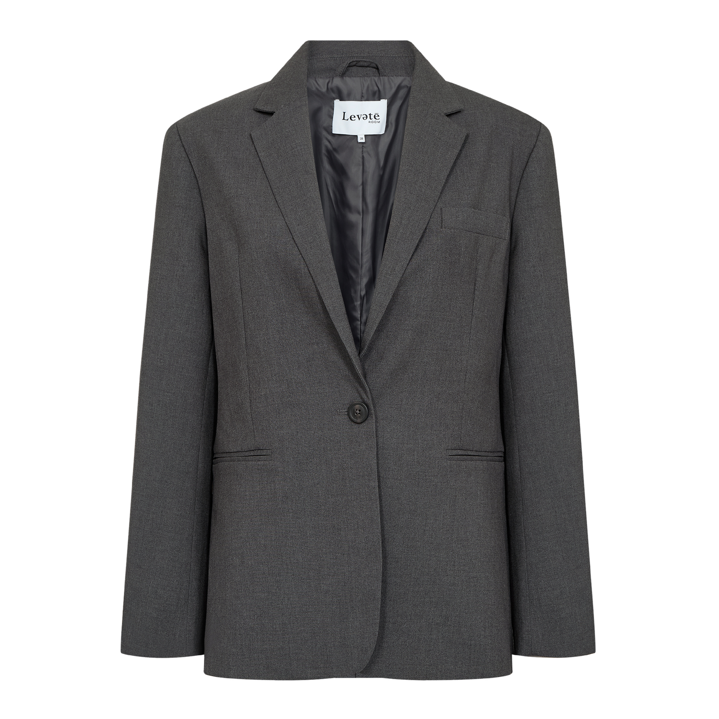 Presley 1 Blazer, Dark Grey Melange