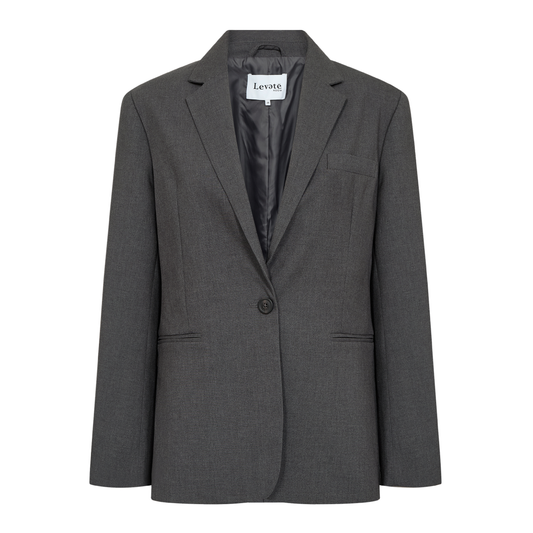 Presley 1 Blazer, Dark Grey Melange