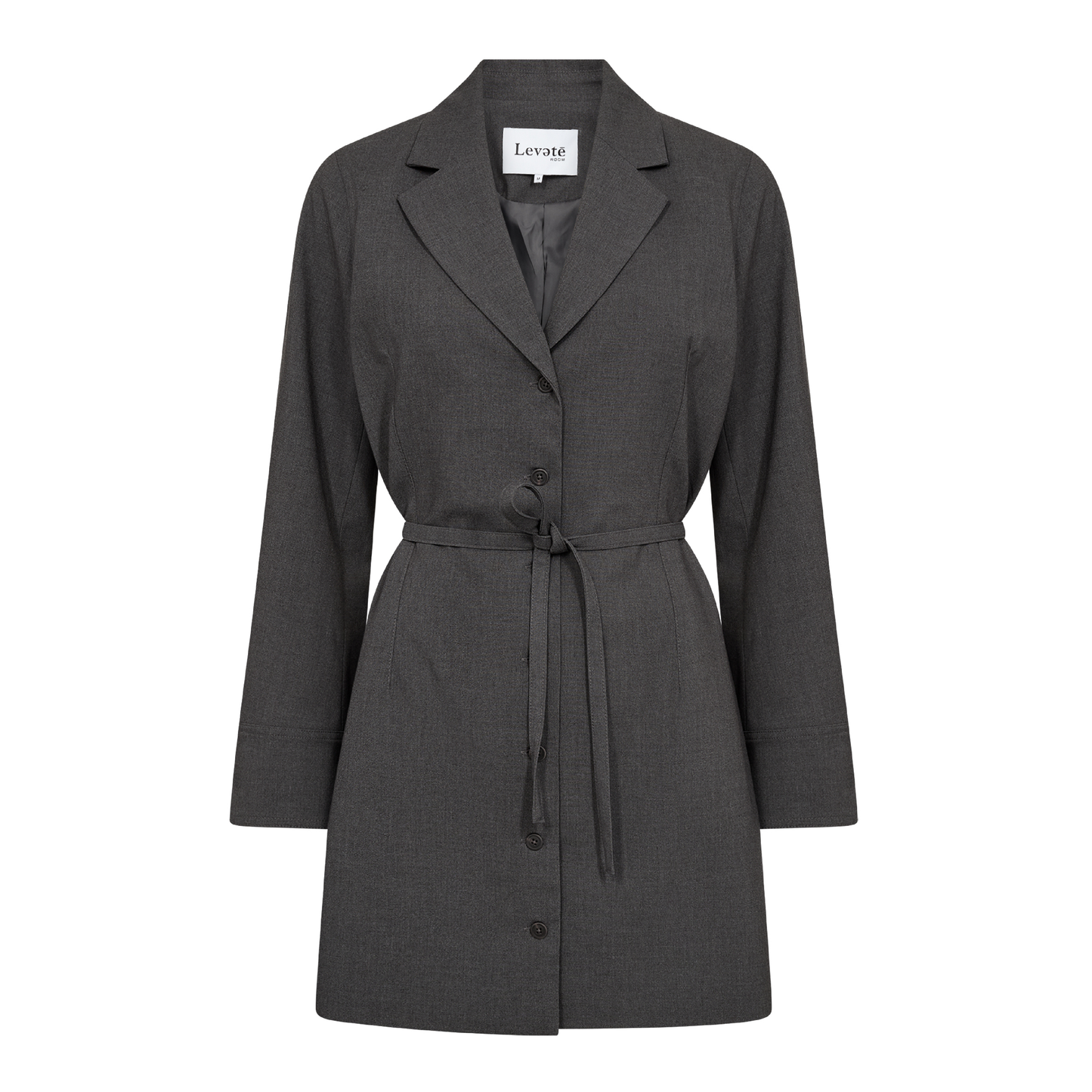 Presley 3 Kjole, Dark Grey Melange