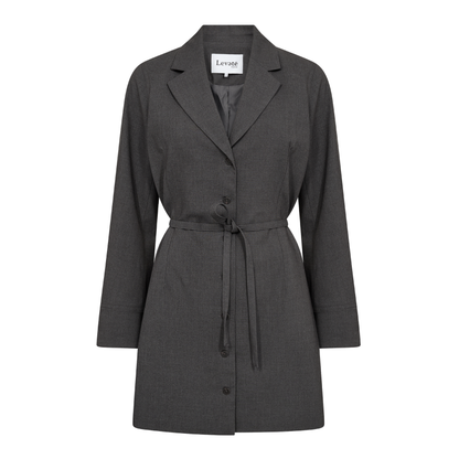 Presley 3 Kjole, Dark Grey Melange