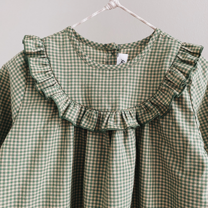 Noey Dress, Green Check