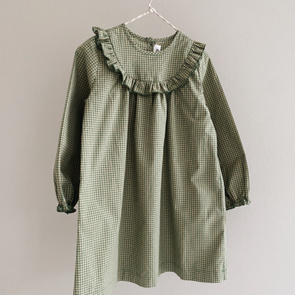 Noey Dress, Green Check