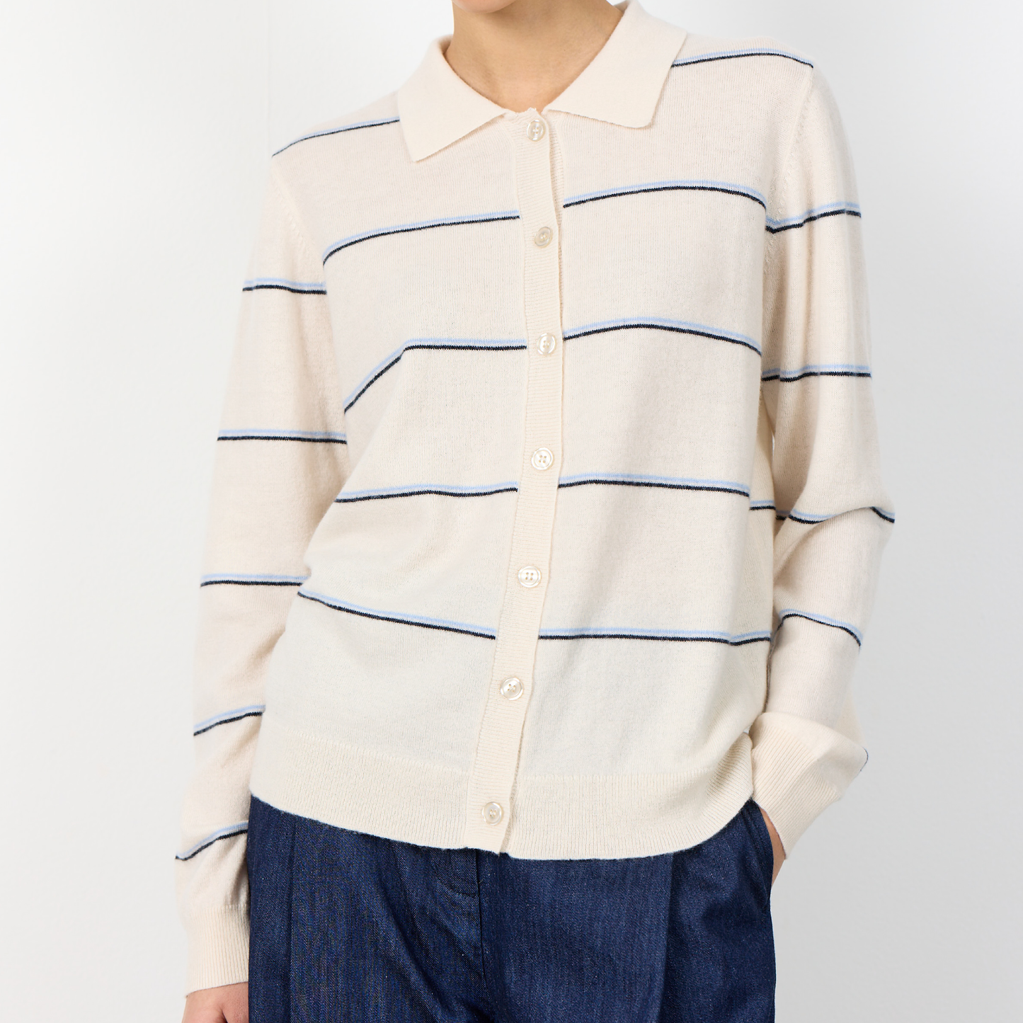 Ismaila 17 Polo Cardigan, Turtledove