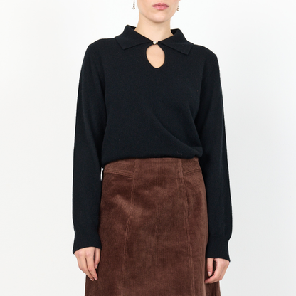 Eloise 13 Cashmere Strik, Sort
