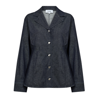 Nuri 1 Jakke, Denim Blå