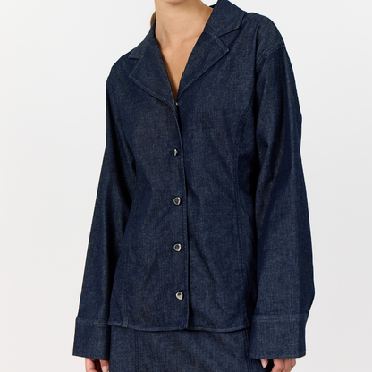 Nuri 1 Jakke, Denim Blå