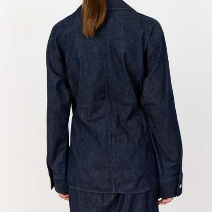 Nuri 1 Jakke, Denim Blå