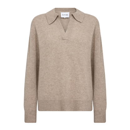 Eloise 5 Cashmere Strik, Aluminum Melange