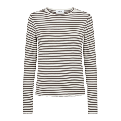 Ika 11 Bluse, Falcon/Off White