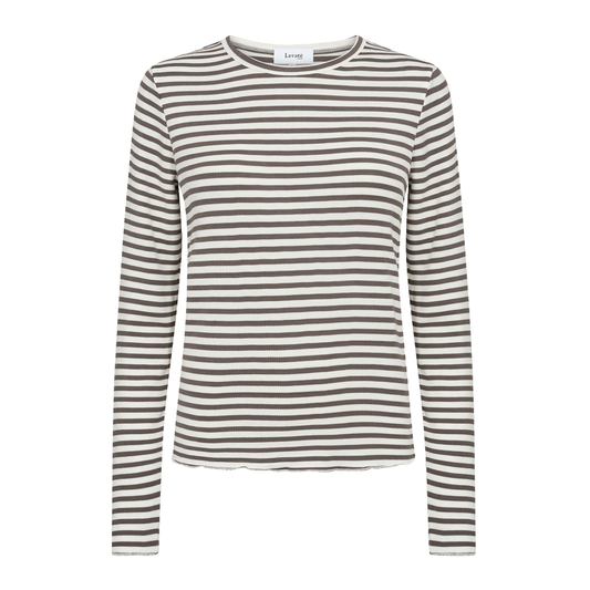 Ika 11 Bluse, Falcon/Off White