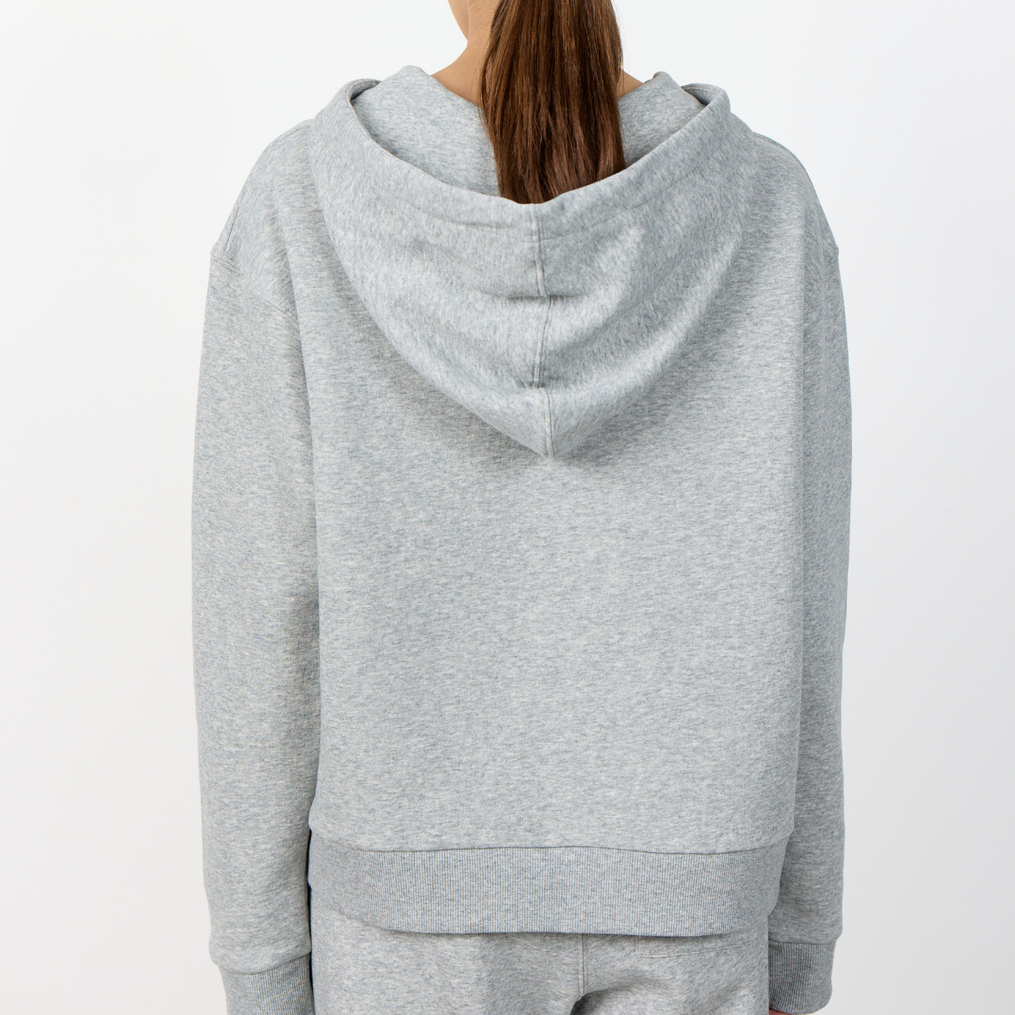 Nuka 21 Hættetrøje, Light Grey Melange