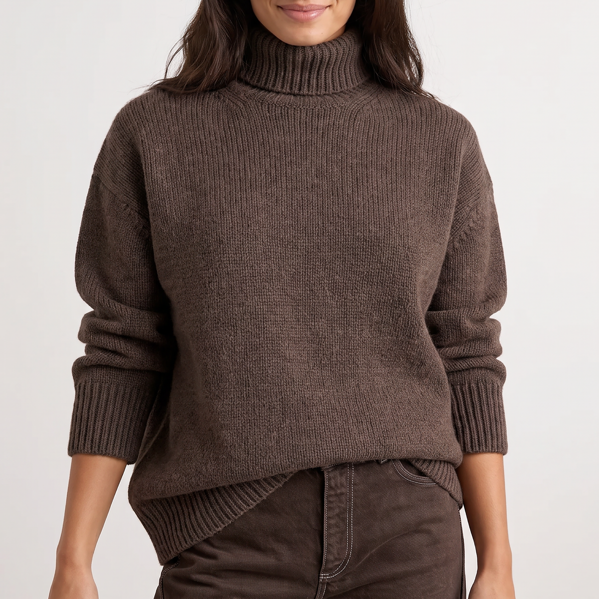 Perle 3 Strik M. Rullekrave, Fondue Fudge