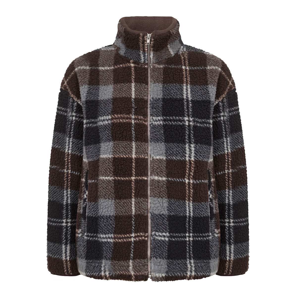 Tass 1 Fleece Jakke, After Dark Brown Ternet
