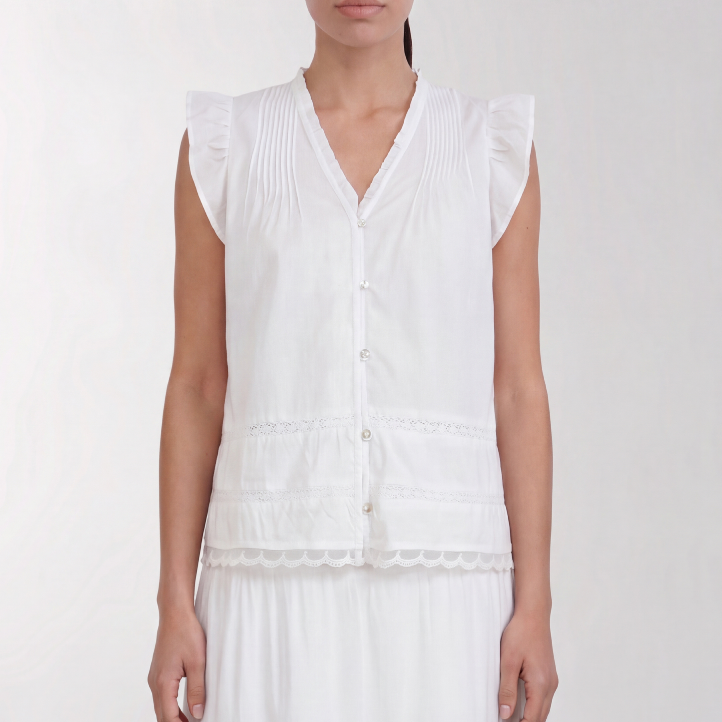 Rosy 2 Top, Hvid