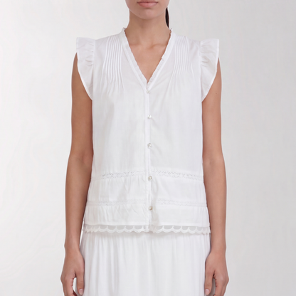 Rosy 2 Top, Hvid