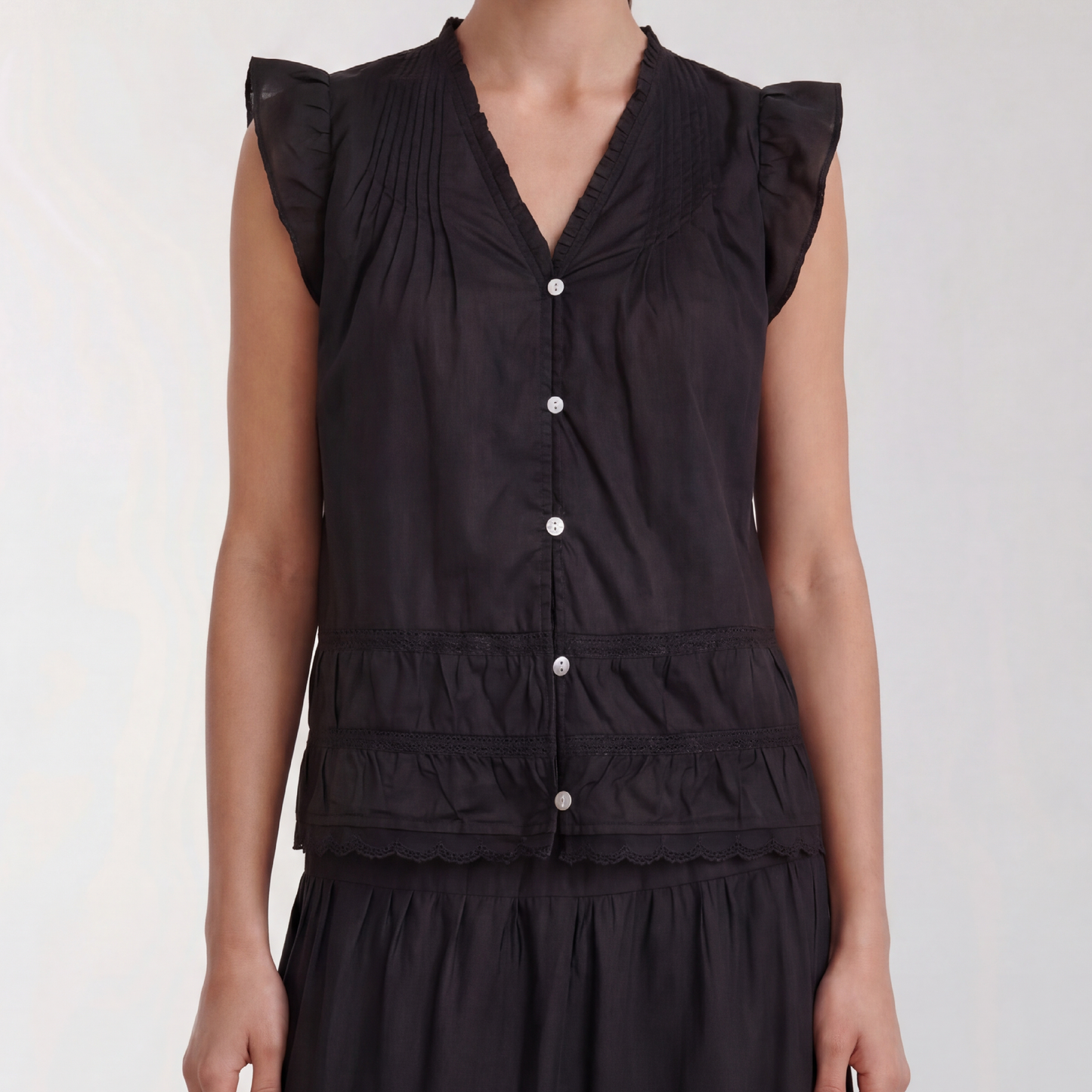 Rosy 2 Top, Sort