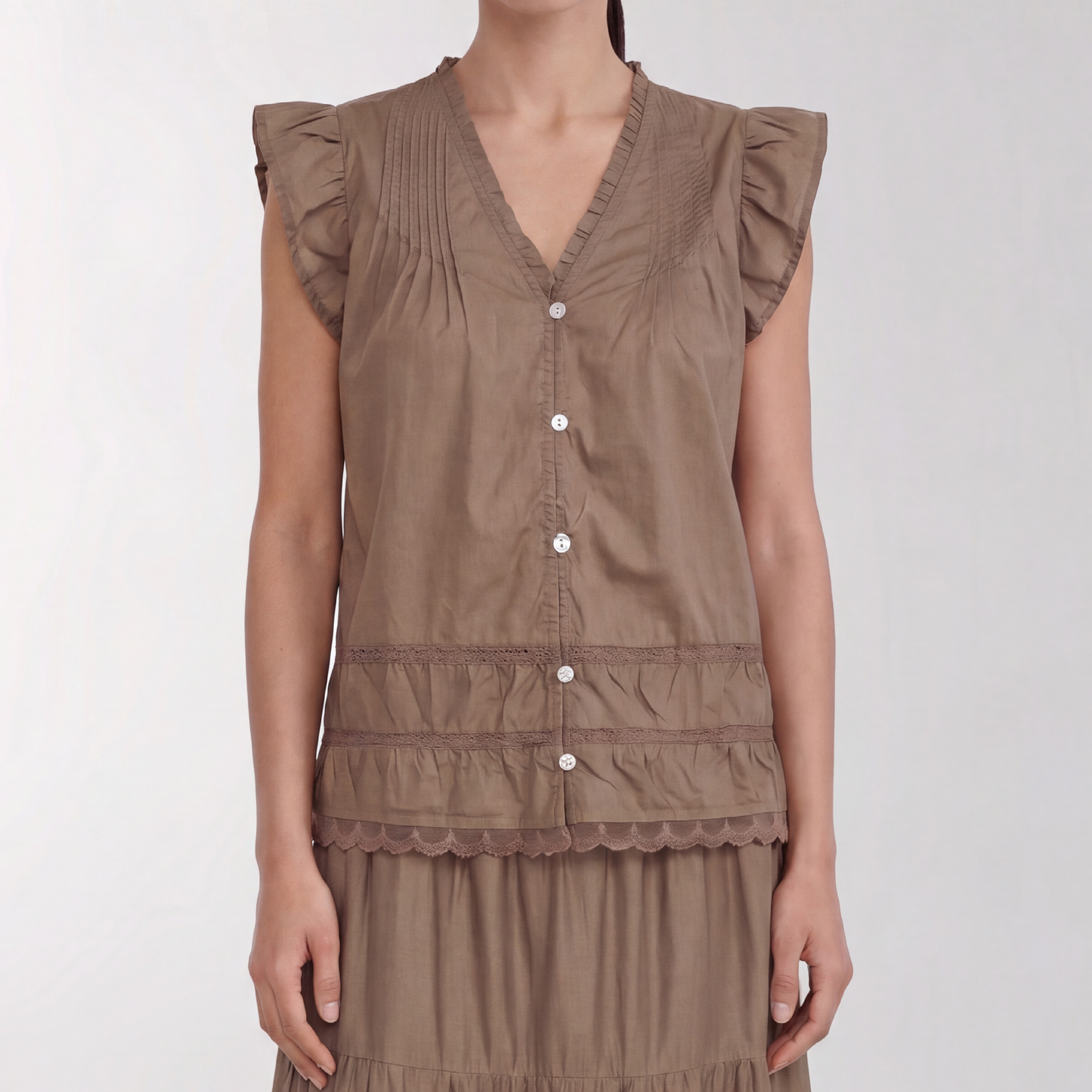 Rosy 2 Top, Taupe