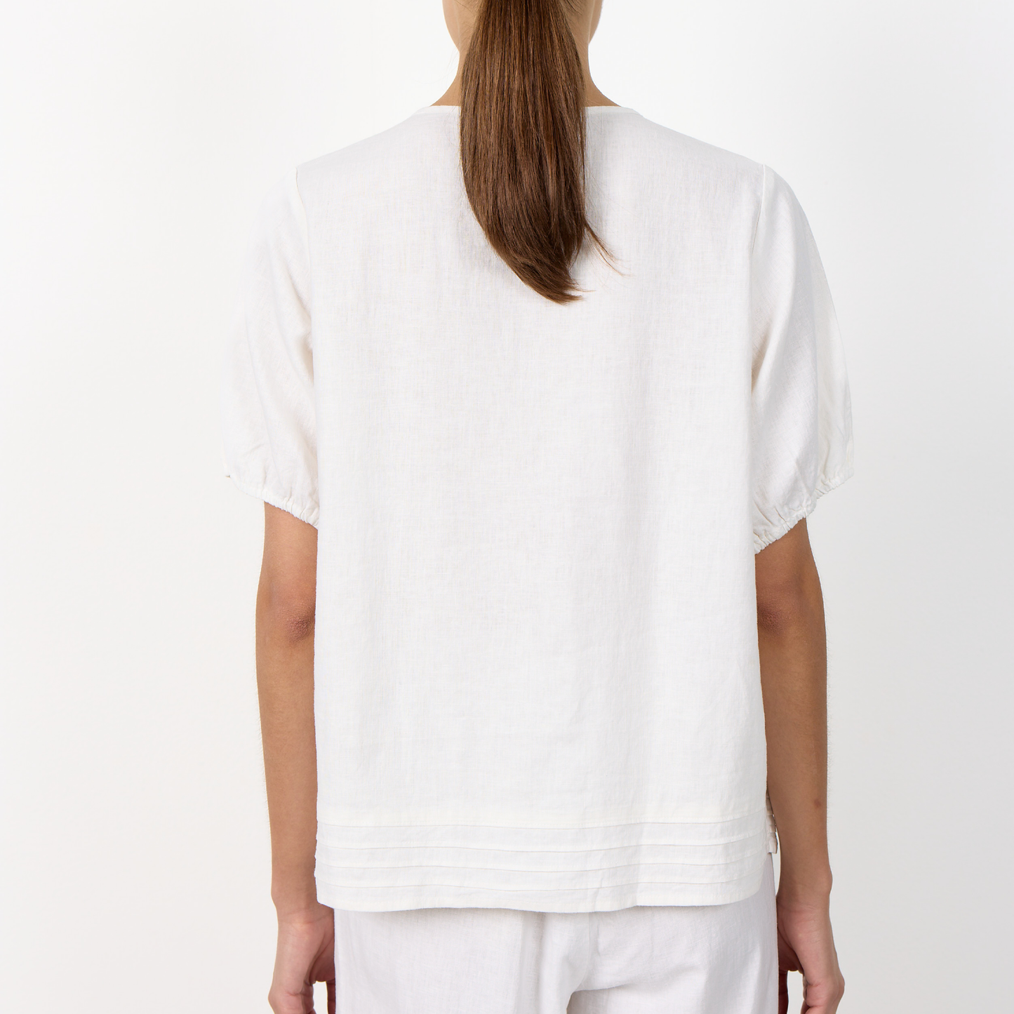 Naja 54 Top I Hør, Hvid