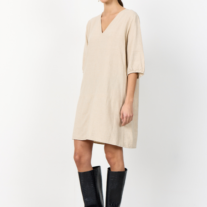 Naja 56 Kjole I Hør, Falcon Melange