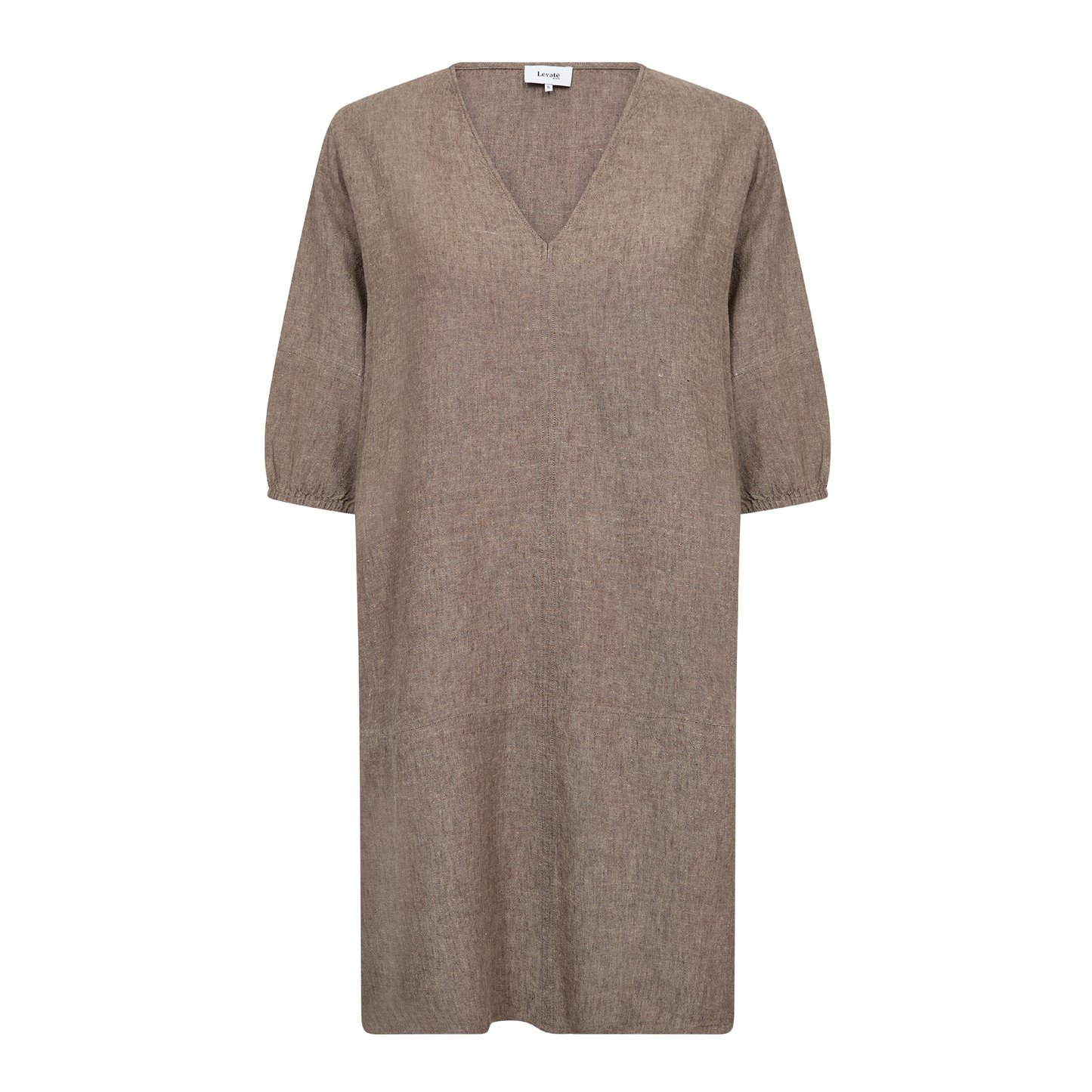 Naja 56 Kjole I Hør, Island Fossil Melange