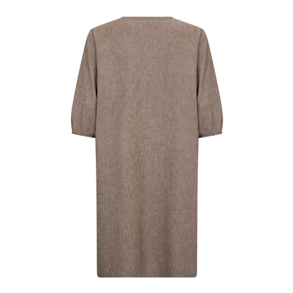 Naja 56 Kjole I Hør, Island Fossil Melange