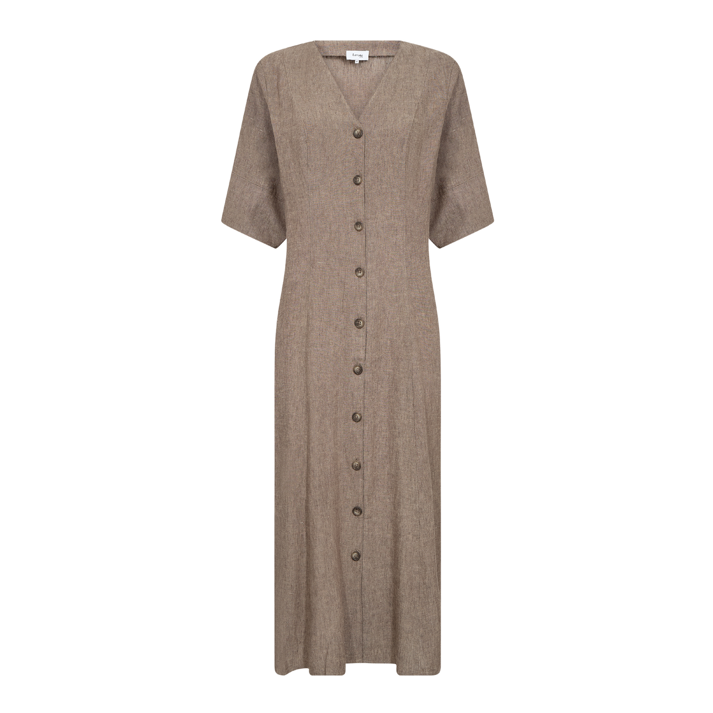 Naja 52 Kjole I Hør, Falcon Melange