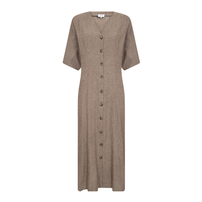 Naja 52 Kjole I Hør, Falcon Melange