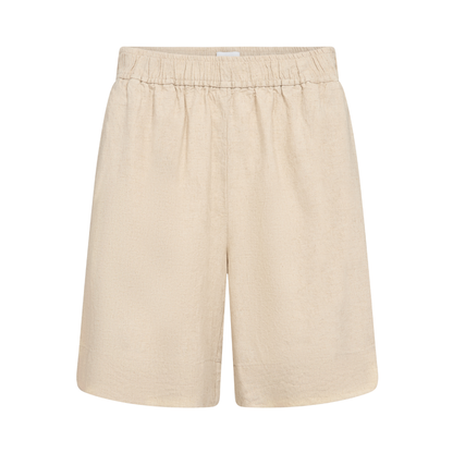 Naja 29 Shorts I Hør, Island Fossil Melange