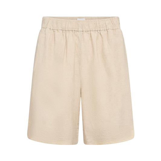 Naja 29 Shorts I Hør, Island Fossil Melange