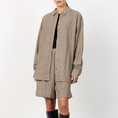 Naja 20 Skjorte I Hør, Falcon Melange