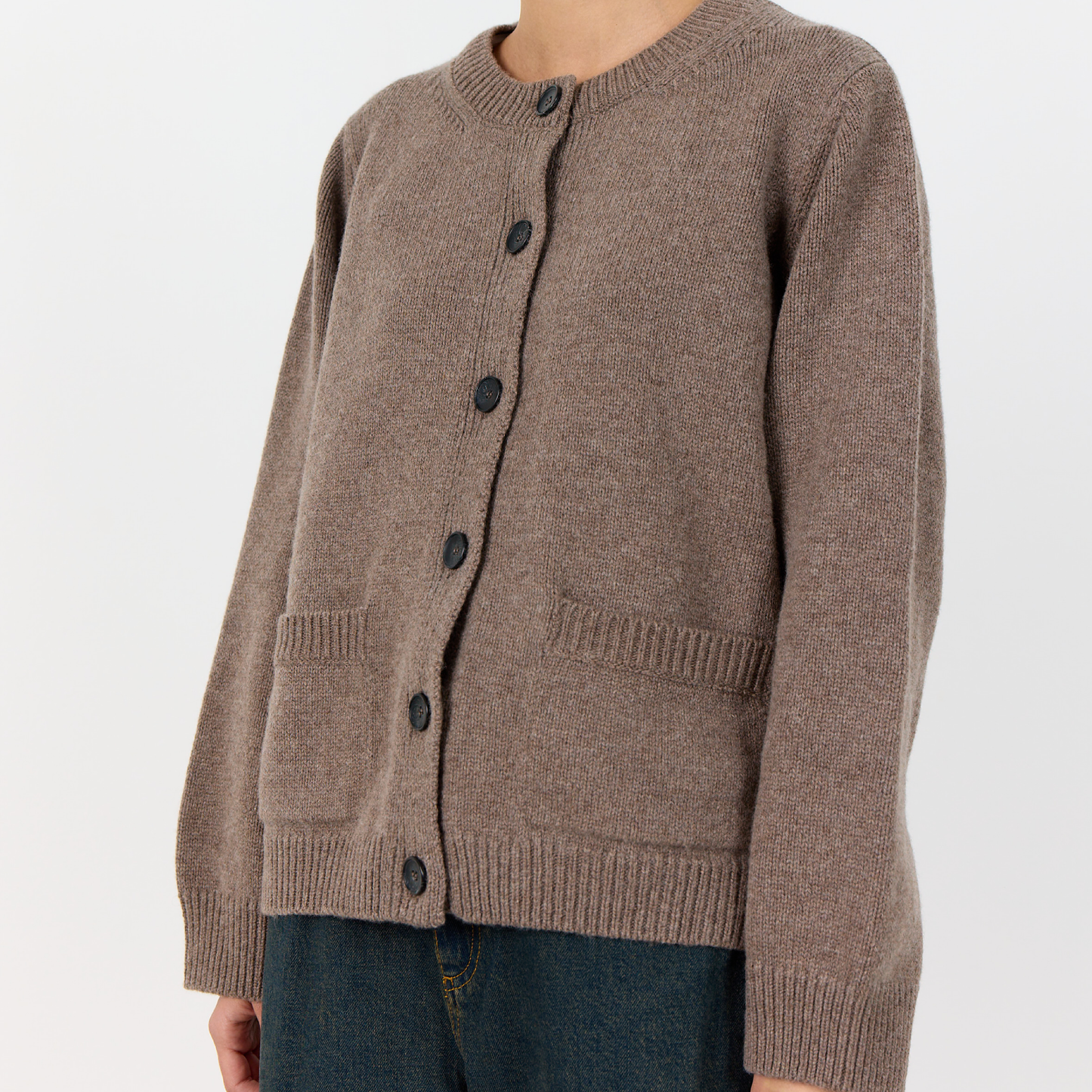 Perle 9 Cardigan, Taupe