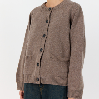 Perle 9 Cardigan, Taupe