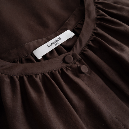 Allona Blouse, Chestnut