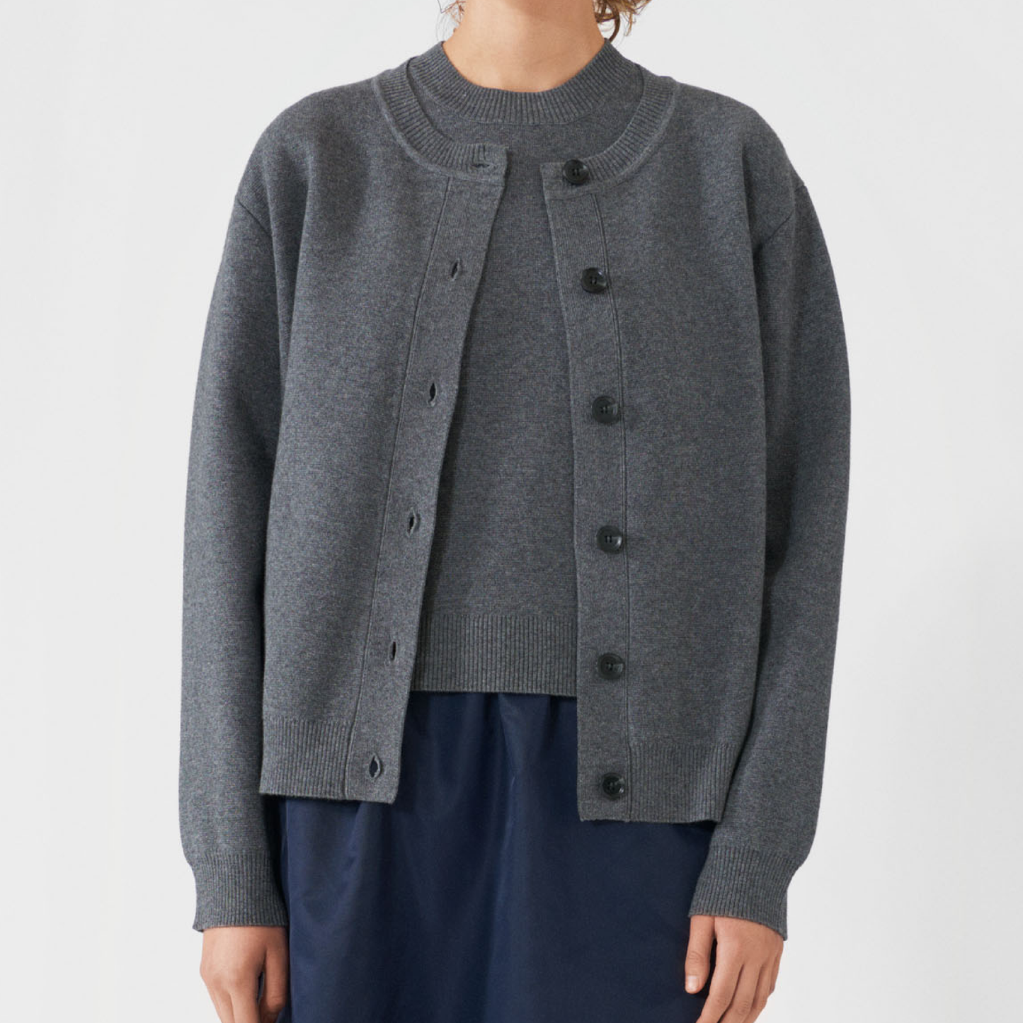 Jasmine Cardigan, Grey Melange